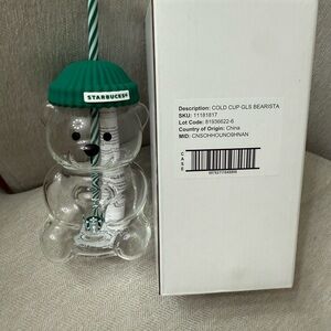 Starbucks Bearista Cold Cup Glass